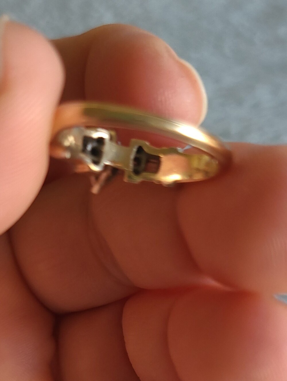 14K AM-Gold Vintage Diamond Statement Ring - Picture 10 of 15